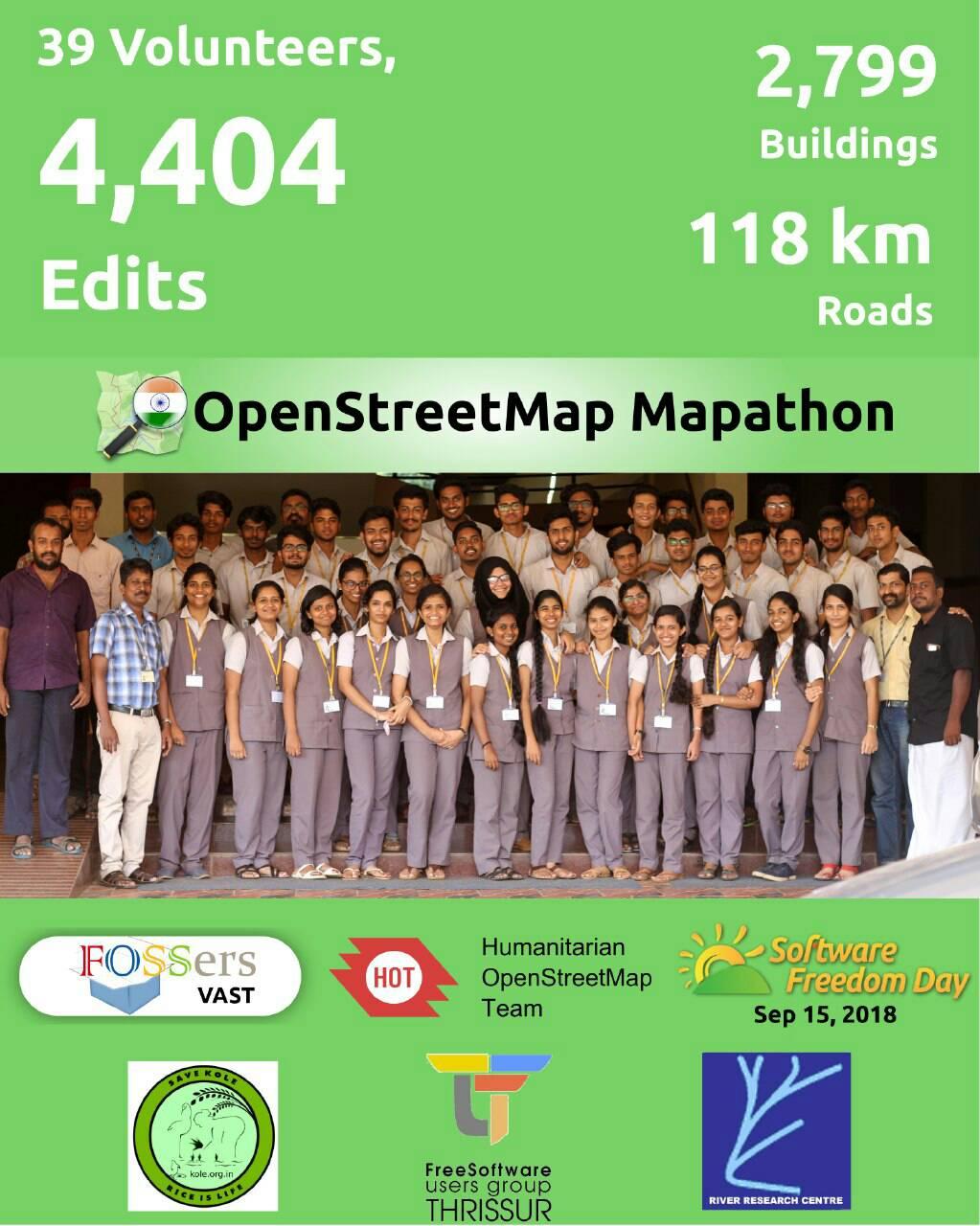 Software Freedom Day with Mapathon in Open Street Map Project