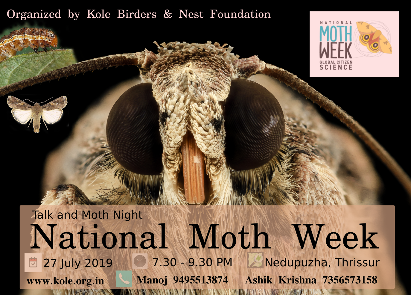Talk & Moth Night #NMW2019 at NEST, Nedupuzha, Kerala